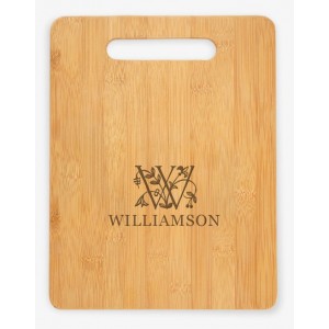 Monogramonline Inc. Personalized Initial and Vine Cutting Board MOOL1309